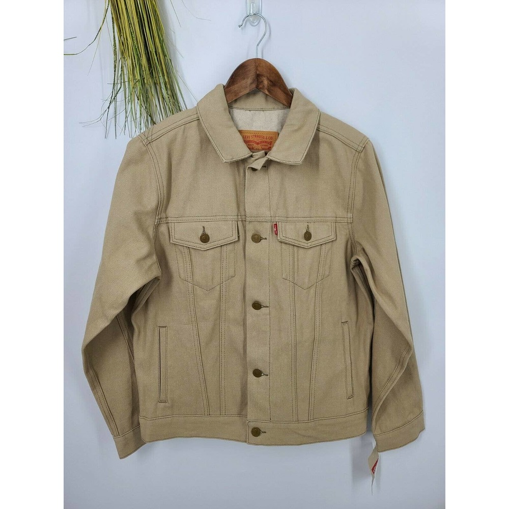 Levis NWT Boys Red Tab Trucker Jacket Brown Denim